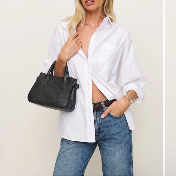 Reformation Tops - Reformation White Eli Oversized Shirt